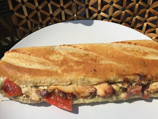 Pesto Chicken Sandwich.